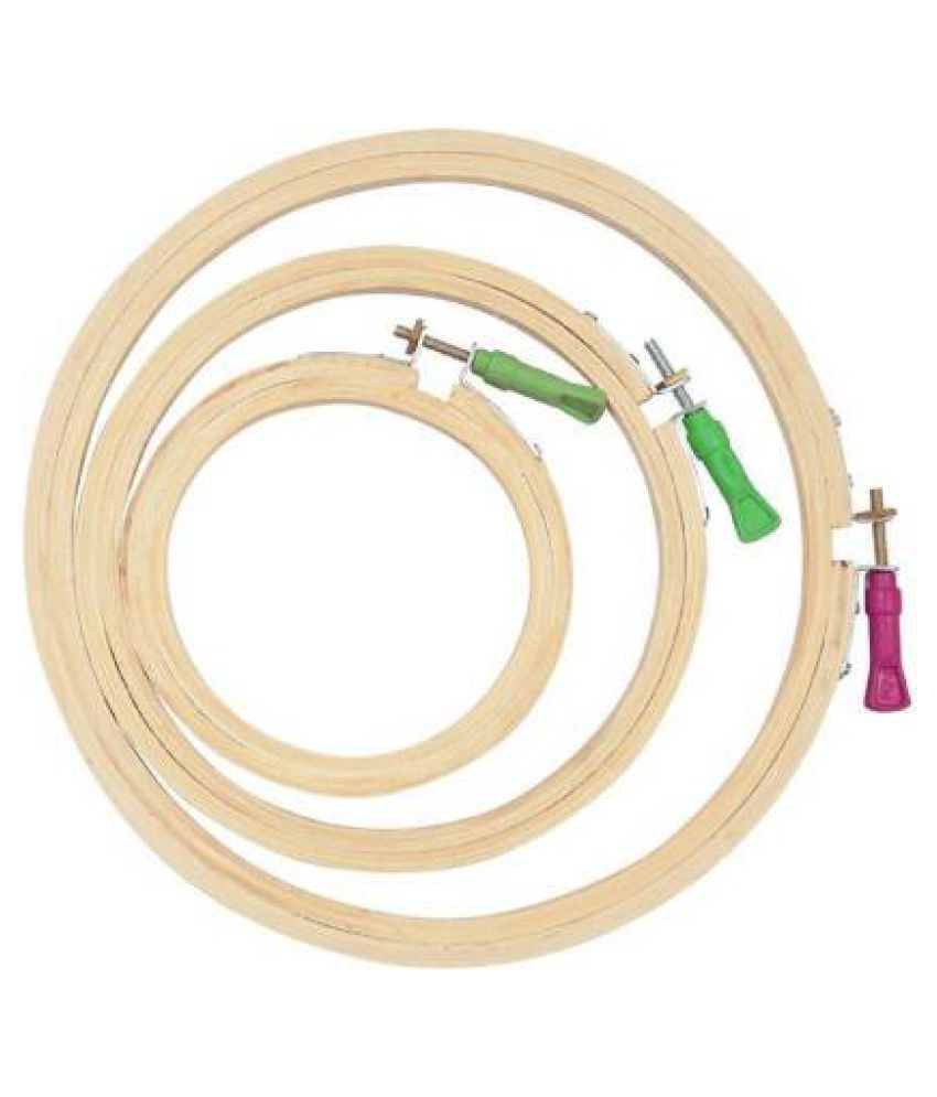 Wooden embroidery hoop ring frame 3 pieces embroidery frame pack of Wooden embroidery hoop ring frame 3 pieces embroidery frame pack of
