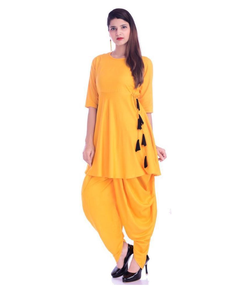 kurti with dhoti pants