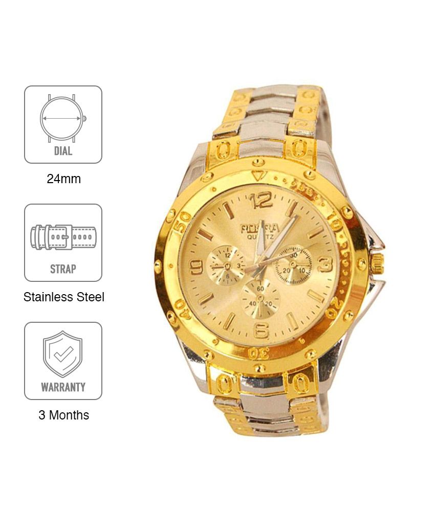 AIVOR WATCH CO. ROSRA GOLD 1 Stainless Steel Analog Men #039;s Watch