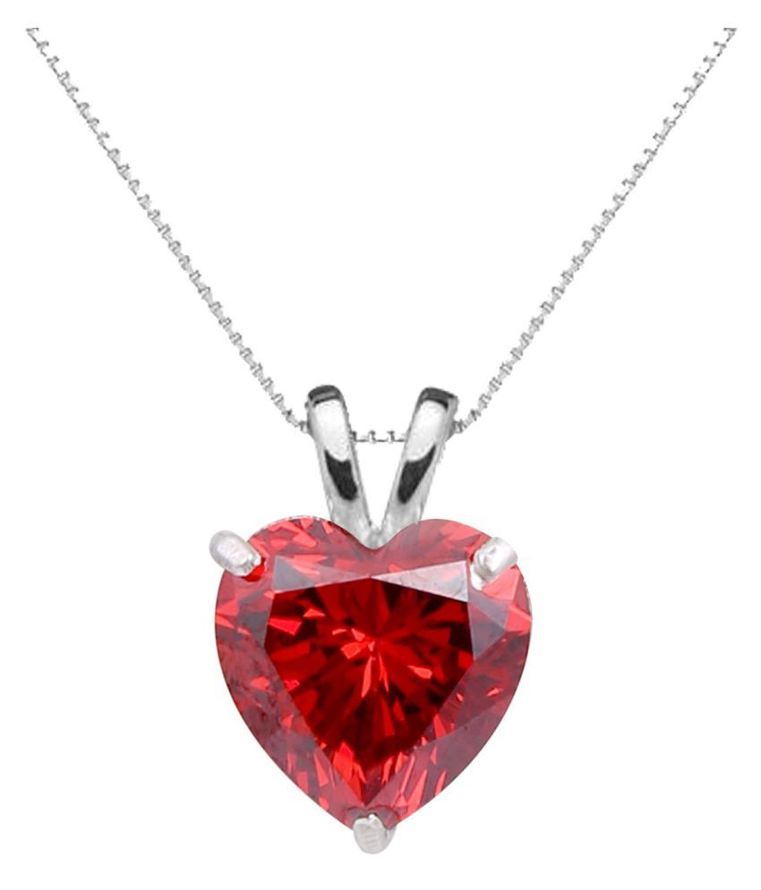 heart shaped crystal pendant