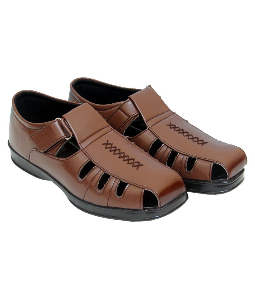 Rodox Tan Synthetic Leather Sandals Buy Rodox Tan Synthetic Leather 
