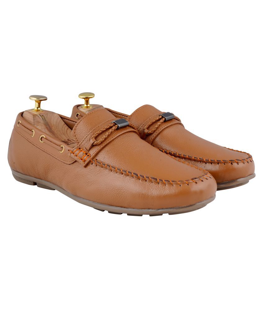 CLOG LONDON Tan Loafers - Buy CLOG LONDON Tan Loafers Online at Best ...