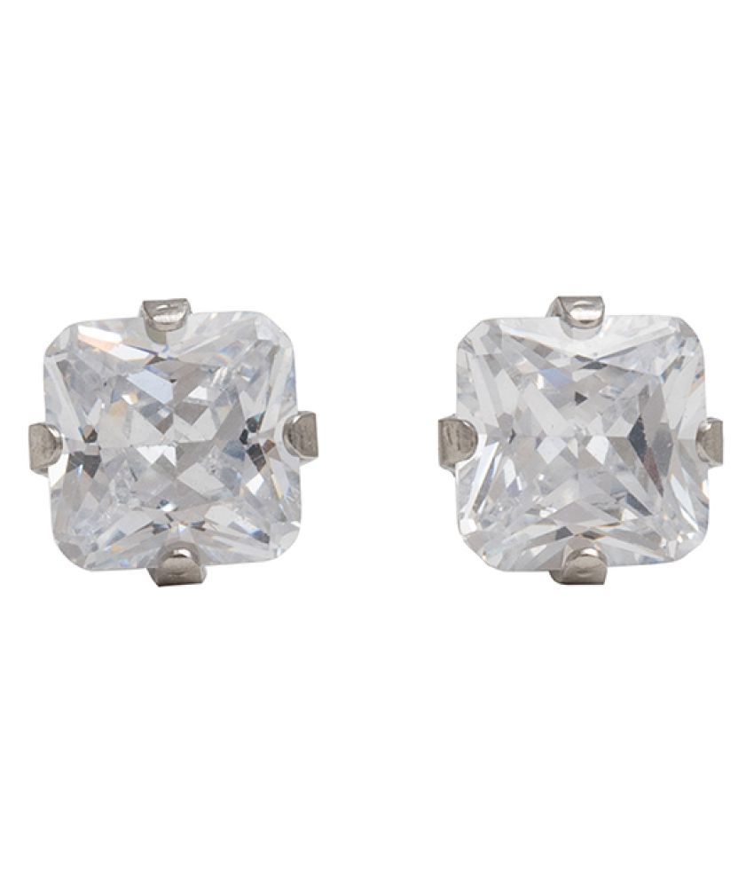 Studex Sensitive Stainless Steel 6X6MM Cubic Zirconia Ear Studs Buy