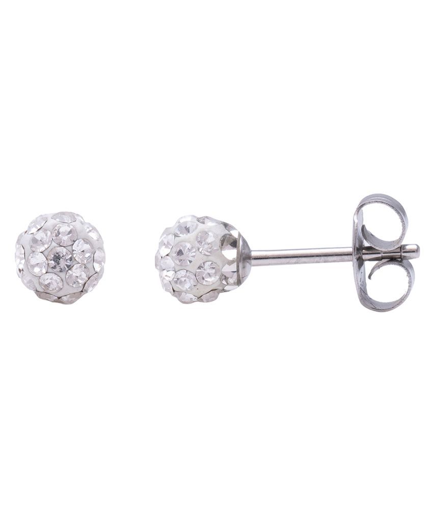 Studex Sensitive Stainless Steel 8MM Fireball Crystal Ear Studs Buy