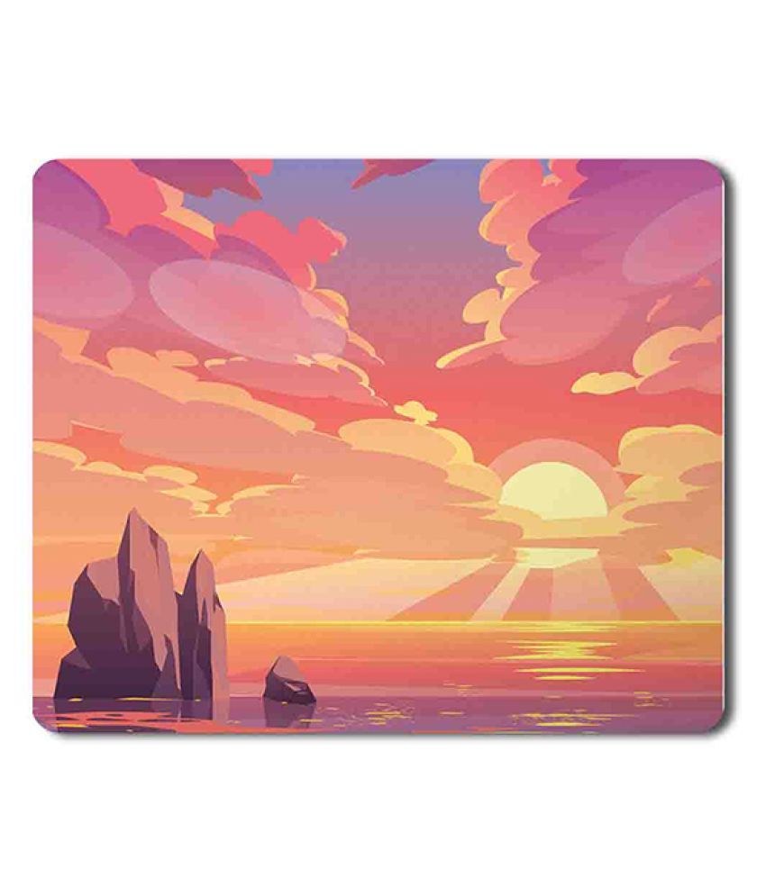 Yellow Alley Nature Mouse Pad