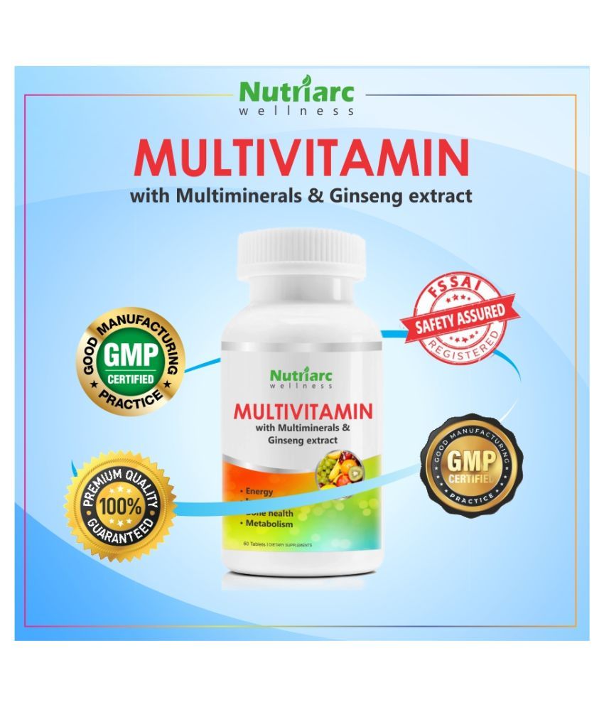 Nutriarc Wellness Multivitamin & Multiminerals Tablets with Ginseng