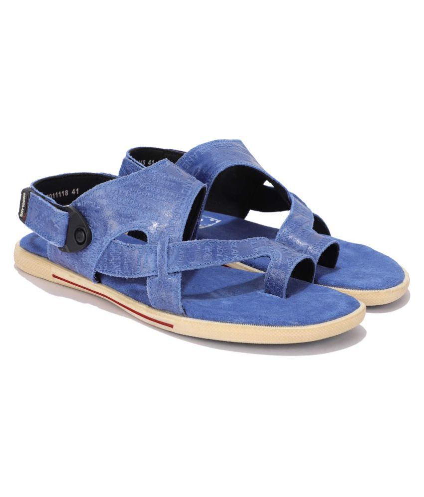 Woodland Blue Leather Sandals Price in India- Buy Woodland Blue Leather ...