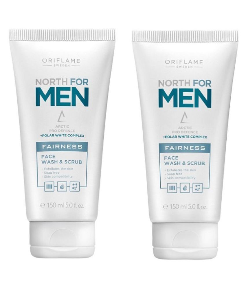 North For Men Fairness Face Wash & Scrub Face Wash + Scrub 300 mL Pack