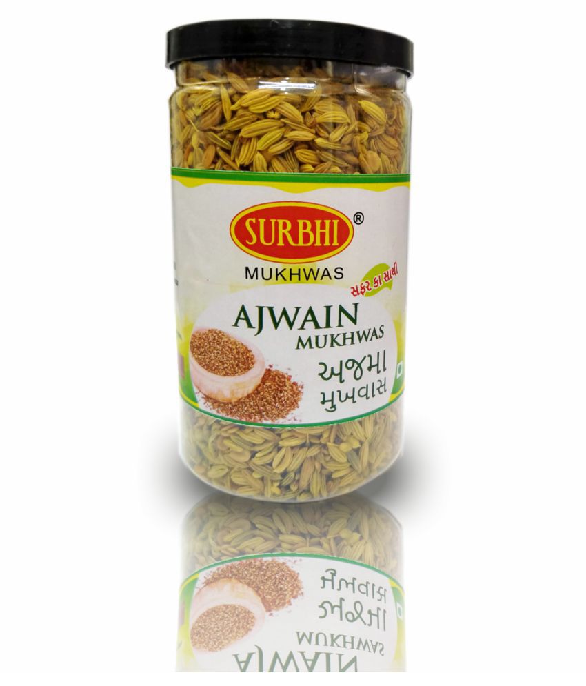 SURBHI Ajmo Mukhwas Ajwain With Termaric Hard Candies 100 gm Pack of 3