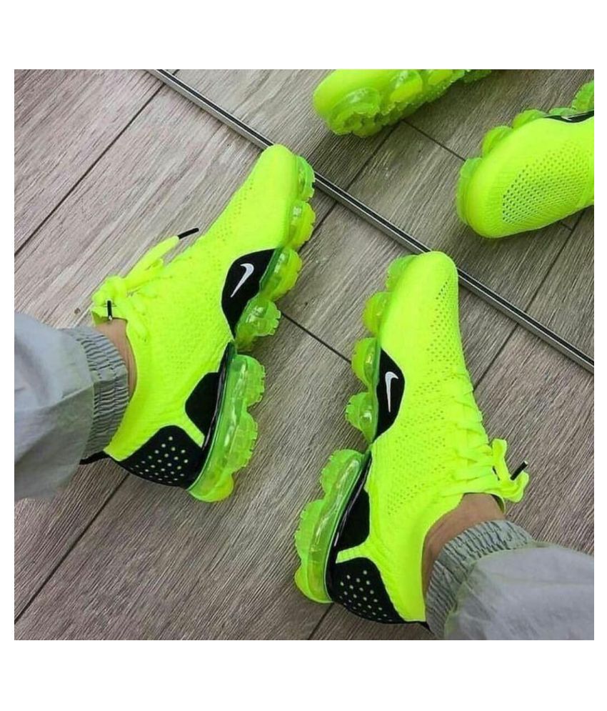 Vapormax Volt Green Running Shoes Green: Buy Online at Best Price on ...
