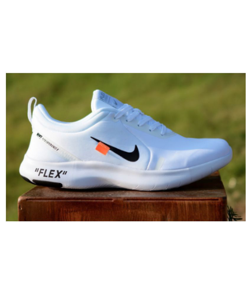 Meditativo ex tos Man's Flex Experience Rn 8 White Running Shoes - Buy Man's Flex Experience  Rn 8 White Running Shoes Online at Best Prices in India on Snapdeal