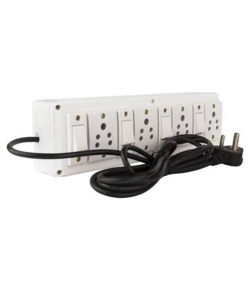 Buy Anchor extension Switch Board 4 Socket & 4 Switch with long Power
