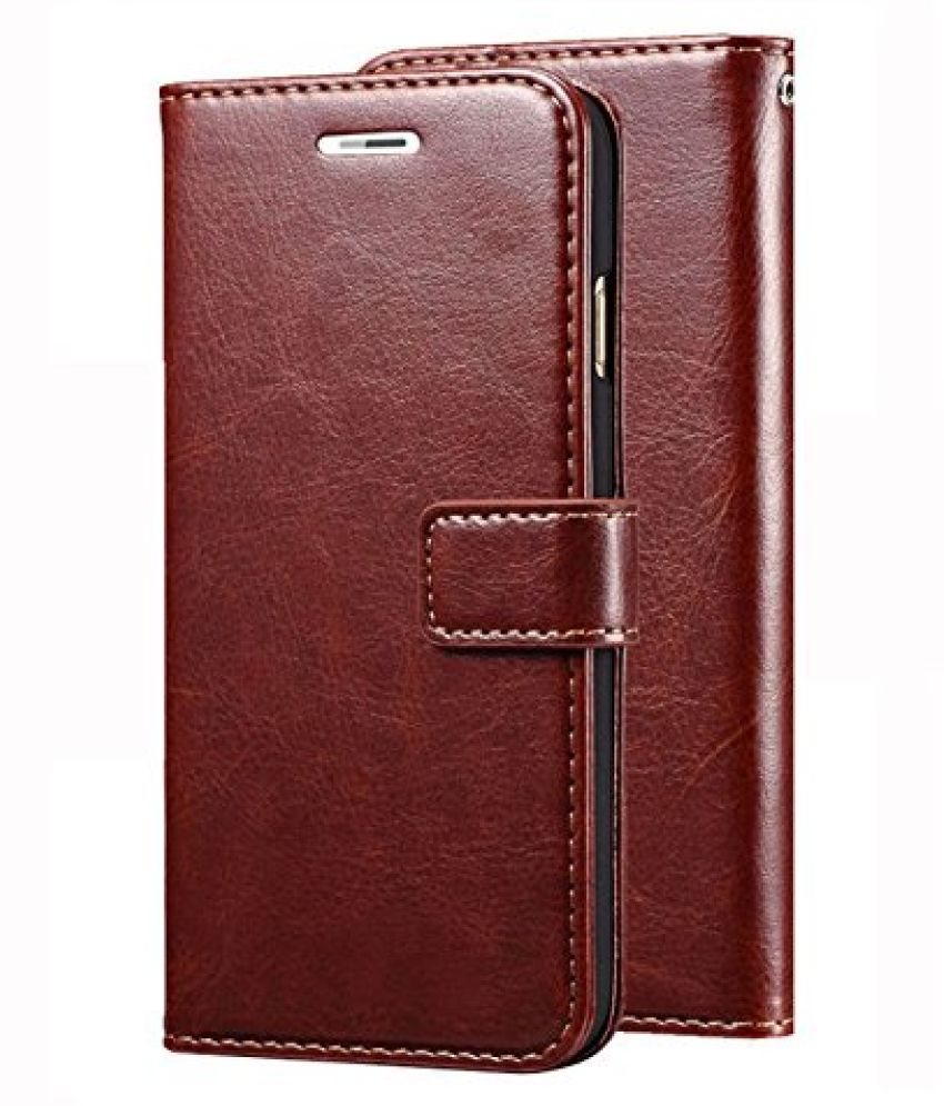 Honor 9 Lite Flip Cover by GoPerfect - Brown Brown Vintage Flip - Flip ...