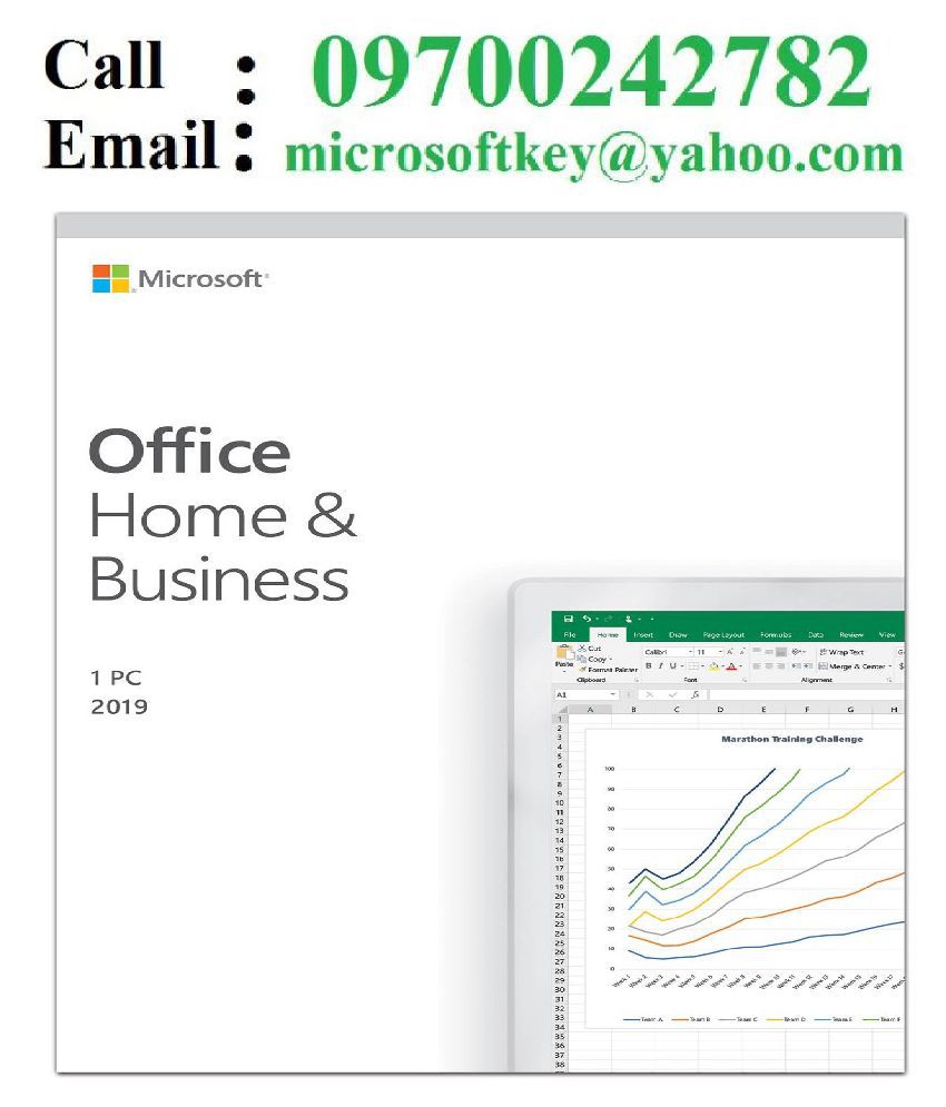 Microsoft Office 2019 Home and Student 1/PC 32/64 Bit Genuine Retail