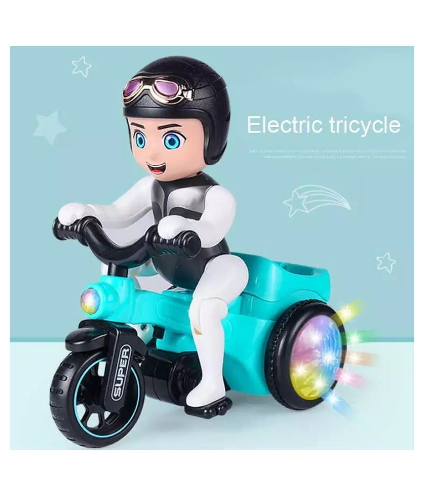 Children Electric Tricycle Toy Music Lighting Three Wheeled Motorcycle ...