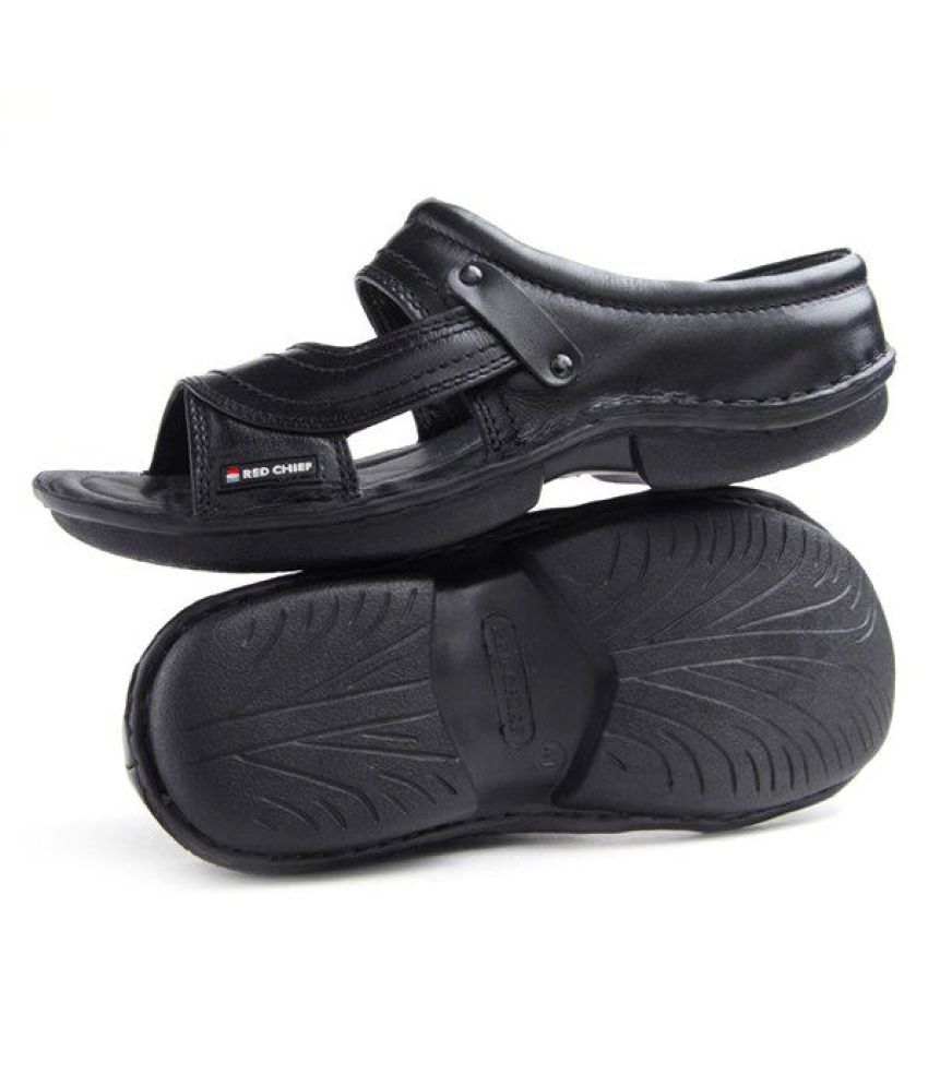 Red Chief Black Slide Flip flop Price in India- Buy Red Chief Black Slide Flip flop Online at 