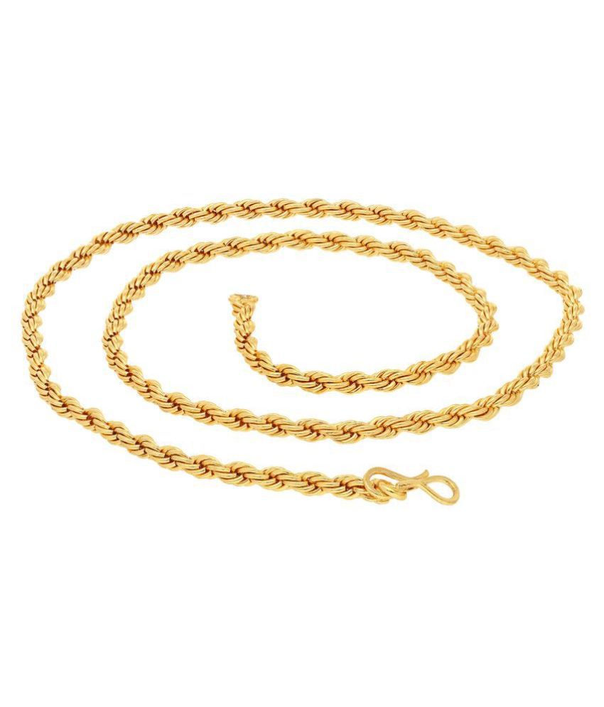     			Sukkhi Traditional Gold Plated Unisex Rope Chain
