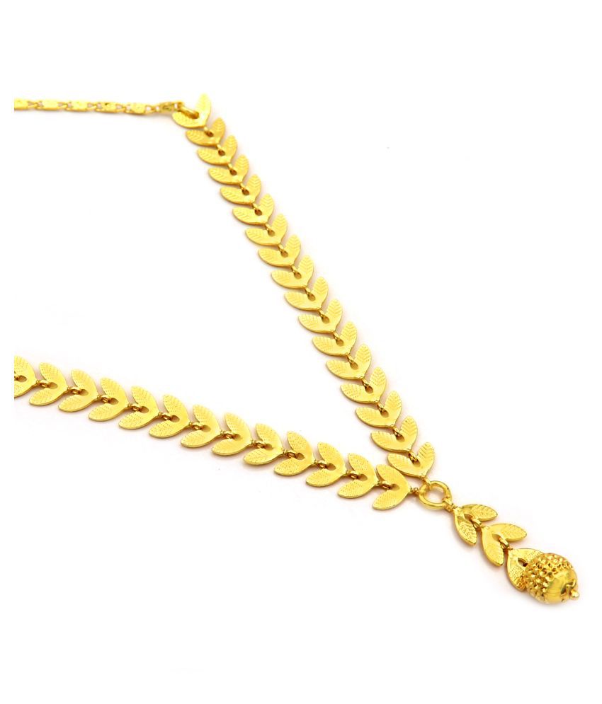 Ambika Traditional Gold Plated Leaf Inspired Mangalsutra For Women Buy