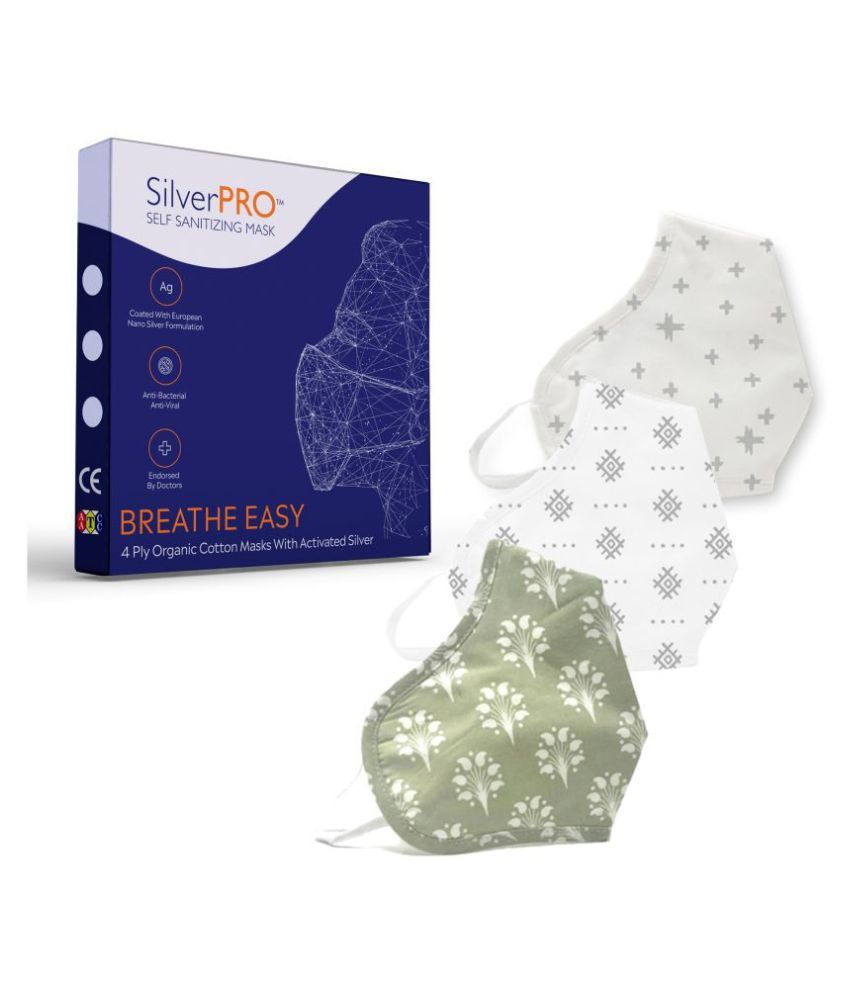 SilverPRO AntiViral/AntiBacterial, Reusable, Washable 30 times, Melt