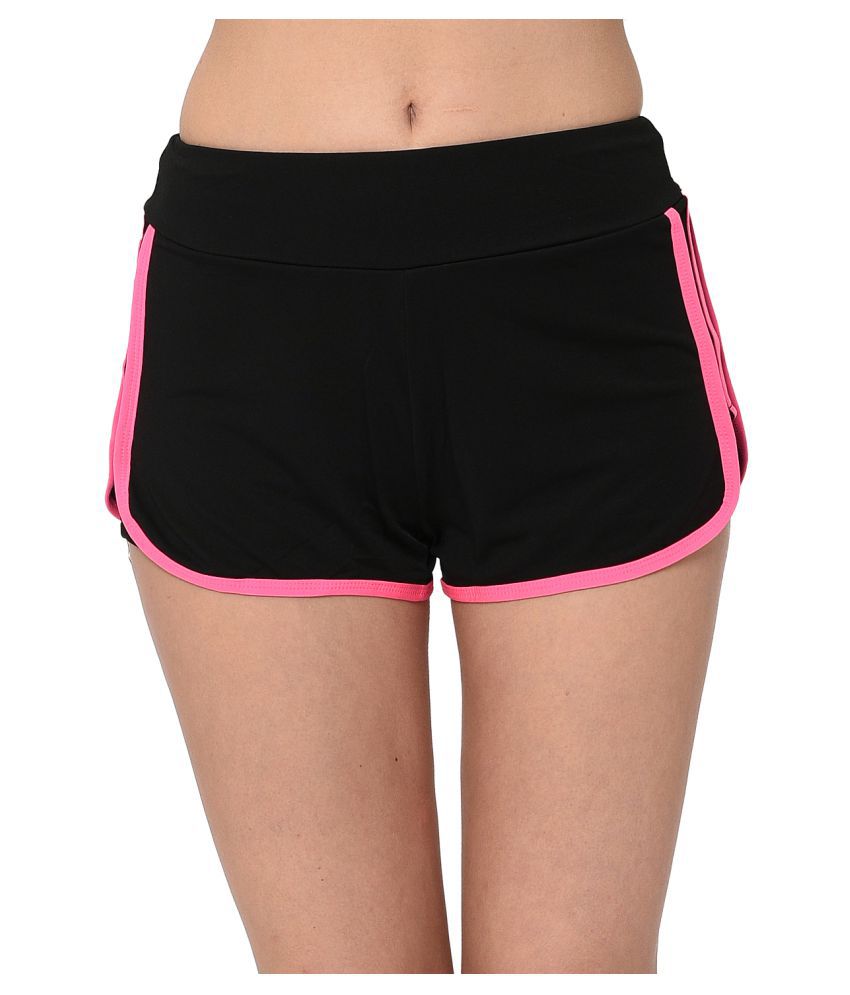 Buy Viral Girl Pink Polyester Solid Shorts Online at Best Prices in ...