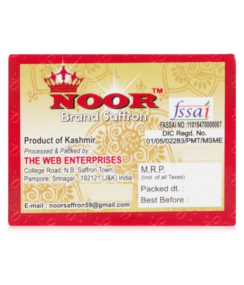 noor brand saffron Kesar Mogra 4 gm Pack of 4 Buy noor brand saffron