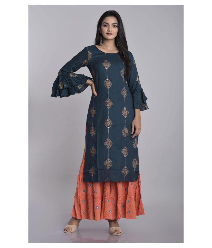 kurti sharara dress