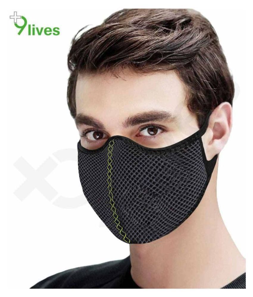 9Lives Anti Pollution Mask Fold-flat Dust Masks: Buy 9Lives Anti ...