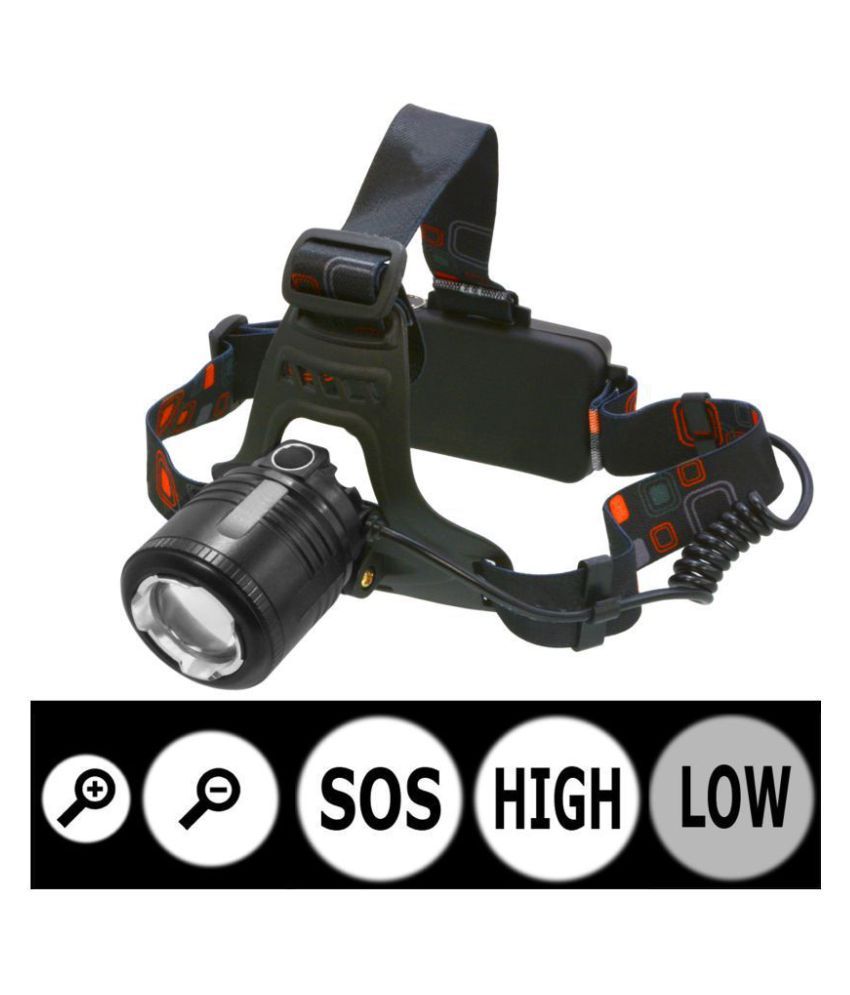     			Rechargeable Zoomable Cree Led Headlight Head Lamp Light Torch Flashlight