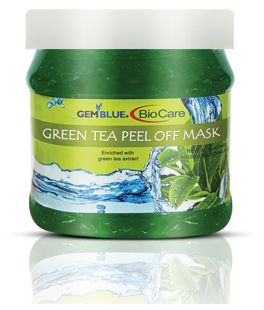 gemblue biocare Green Tea Peel Off Body Pack Cream 500 mL: Buy gemblue ...