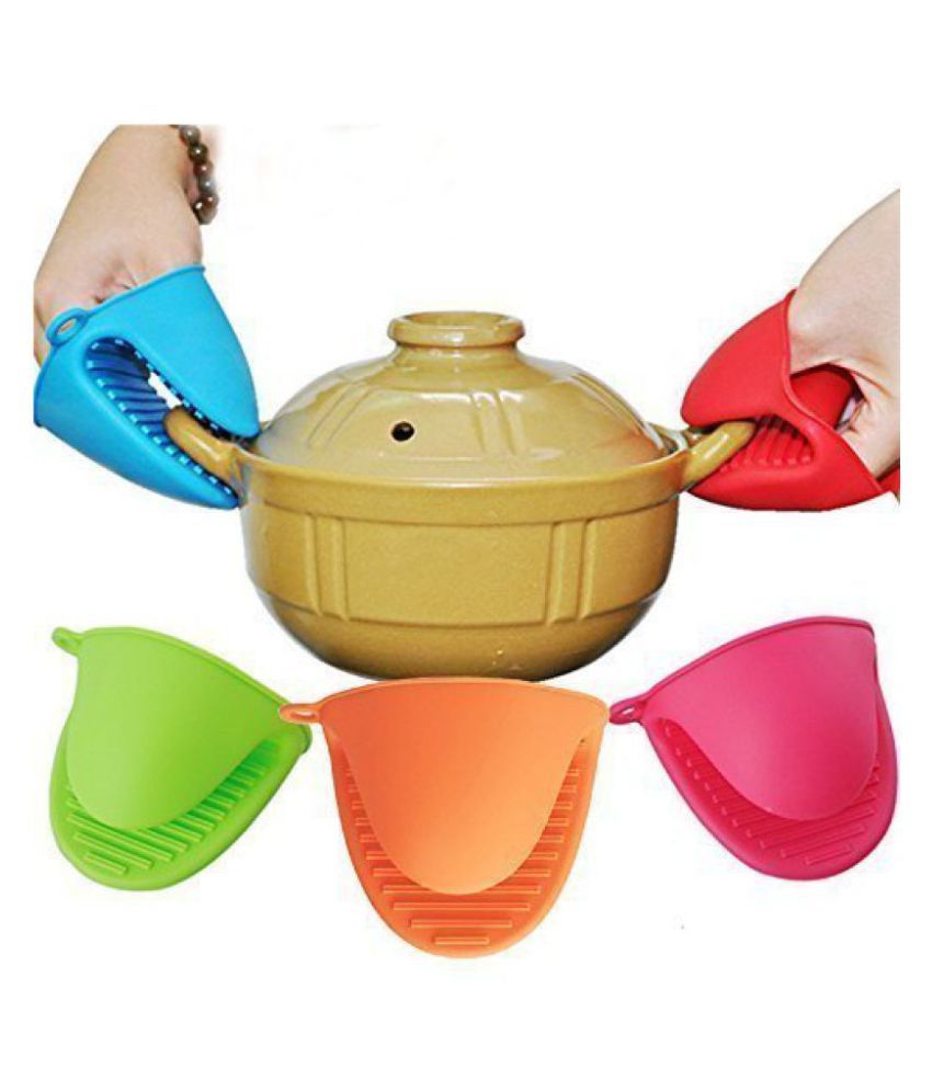 JonPrix Silicone Microwave Oven Heat Resistant Pinch Grip Mitten Oven