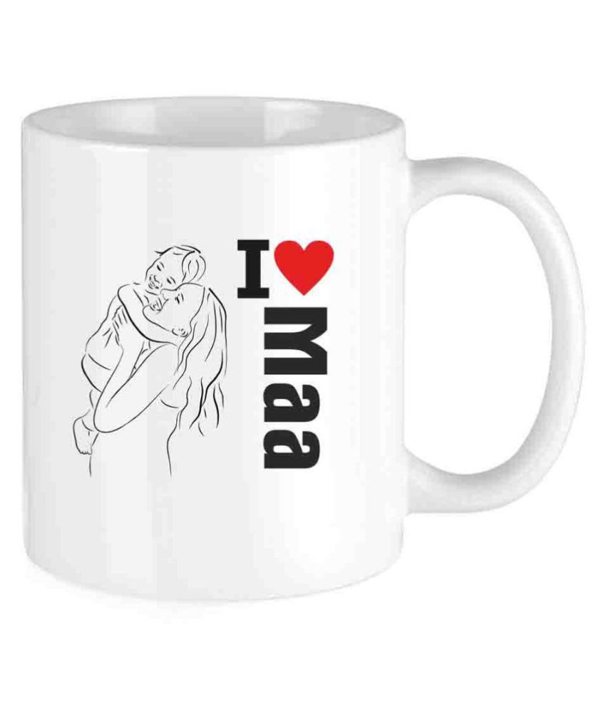     			vraj I LOVE YOU MOM Ceramic Coffee Mug 1 Pcs 350 mL