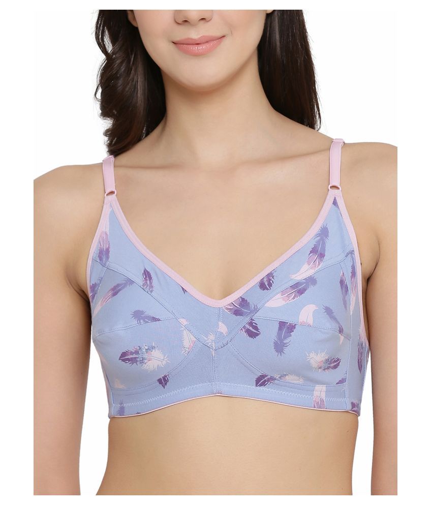     			Clovia Cotton Everyday Bra - Blue