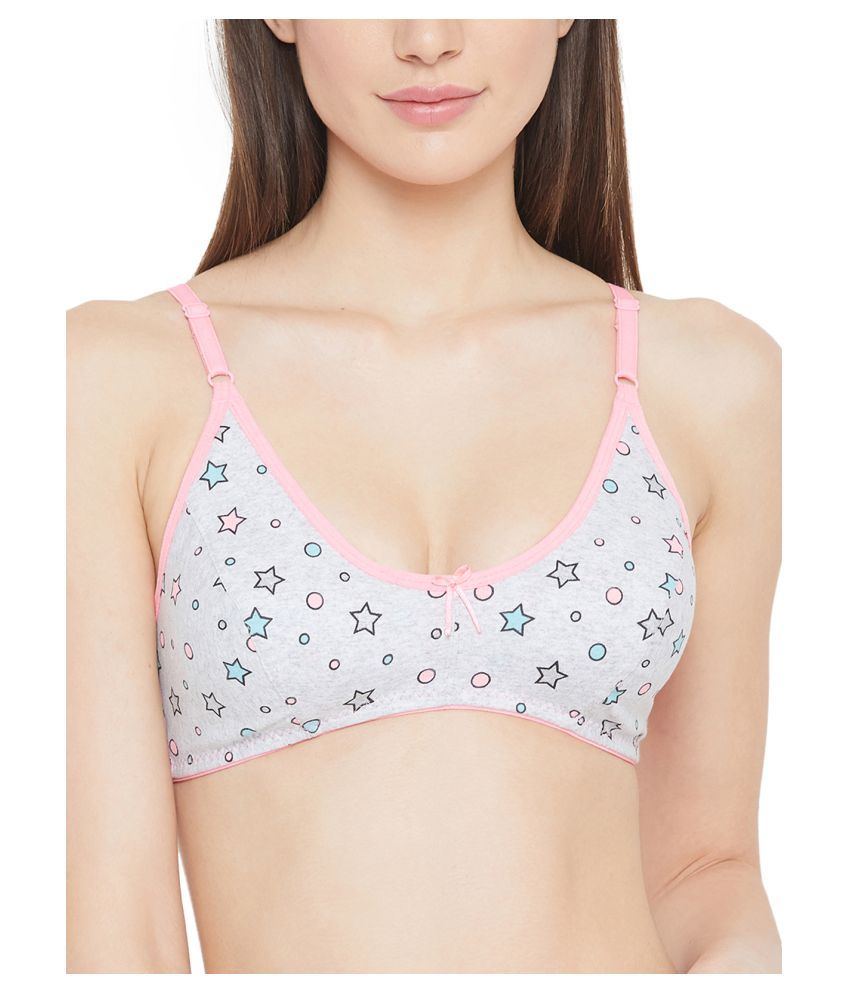     			Clovia Cotton Non Padded Women's Everyday Bra ( Grey )