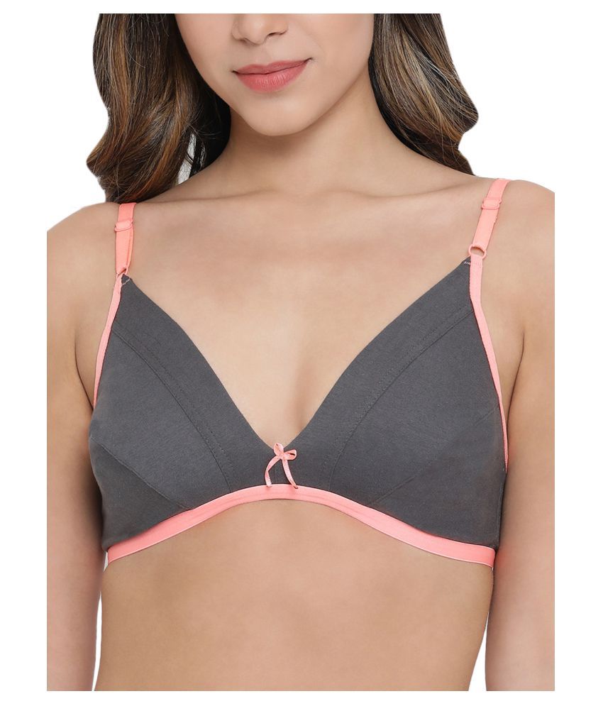     			Clovia Cotton Everyday Bra - Grey