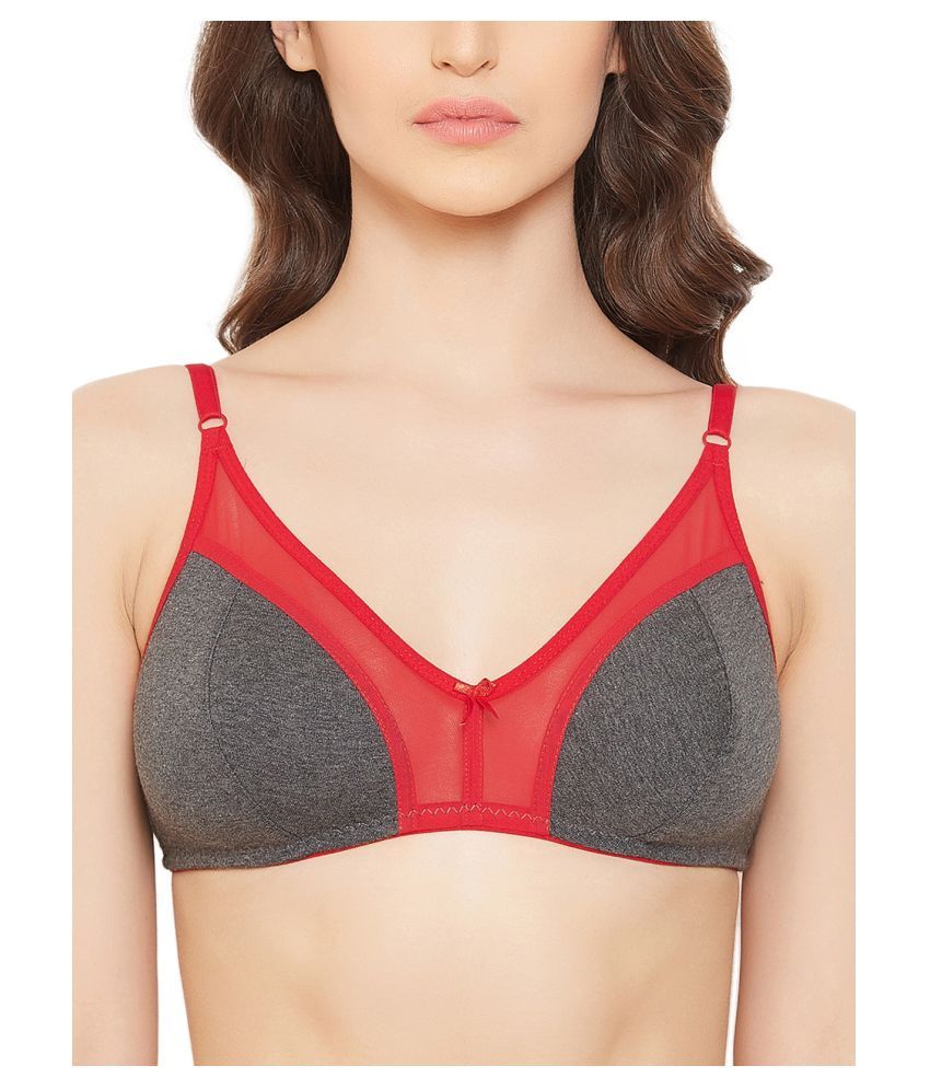     			Clovia Cotton Everyday Bra - Grey