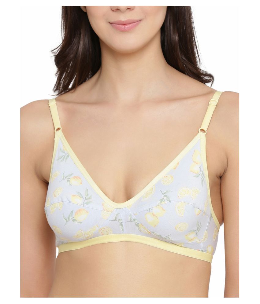     			Clovia Cotton Non Padded Women's Everyday Bra ( Yellow )