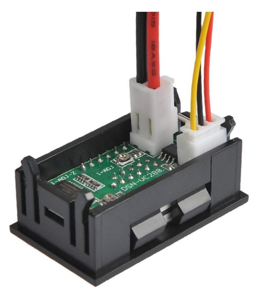 Iik 100v 10a Dc Dual Led Red And Blue Digital Voltmeter