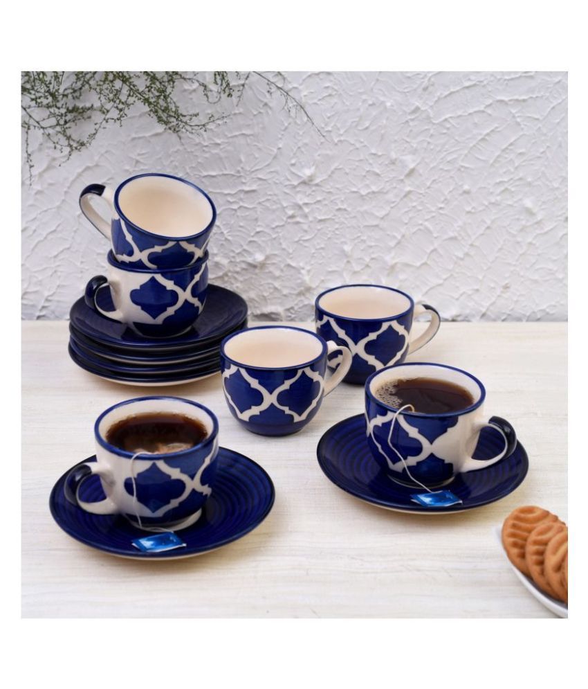 Indian Crafties Ceramic Tea Cup 12 Pcs ml Buy Online at Best Price in