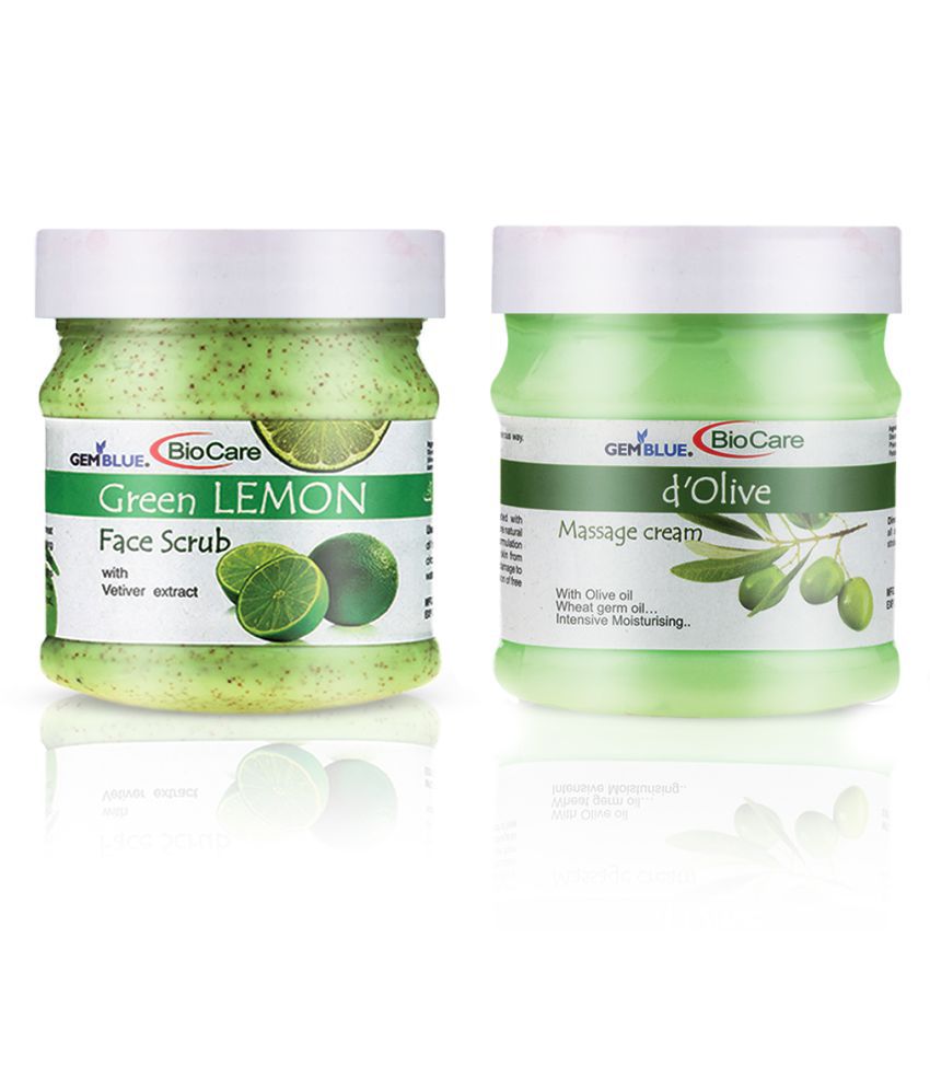     			gemblue biocare GREEN LEMON SCRUB +D'OLIVE CREAM Day Cream 500 ml