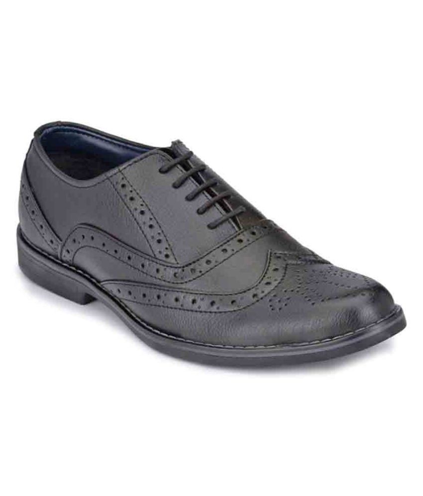     			Leeport - Black Men's Formal Shoes