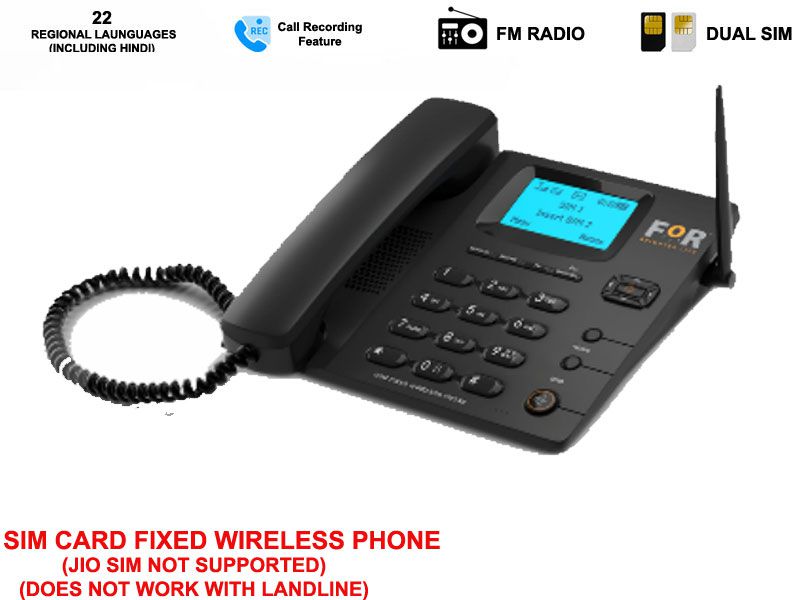     			For F1+ Wireless GSM Landline Phone ( Black )