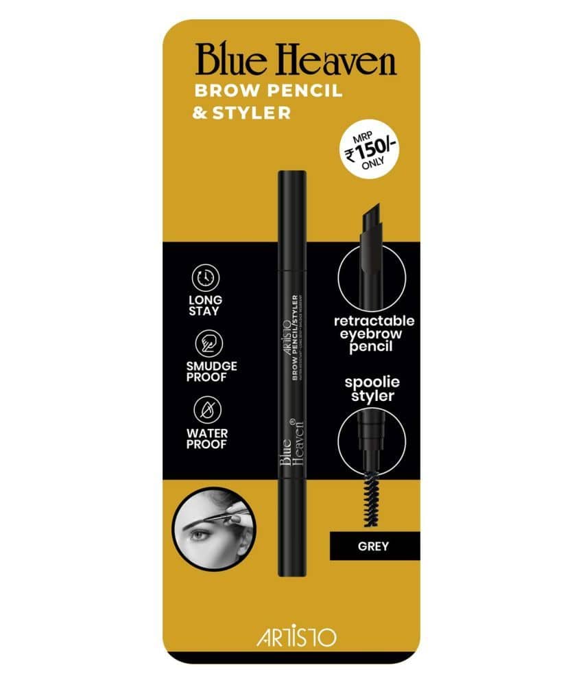 Blue Heaven Artisto Eyebrow With Styler Pencil Eyeliner Grey 0.3 g: Buy