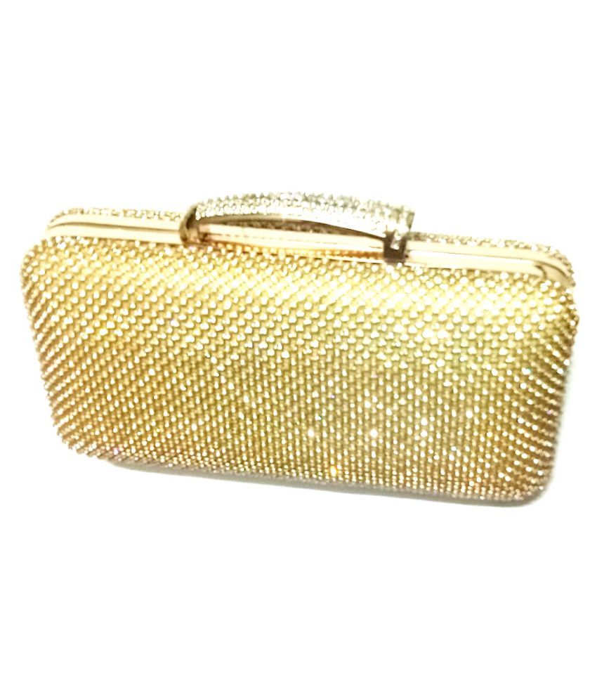 gold metal purse