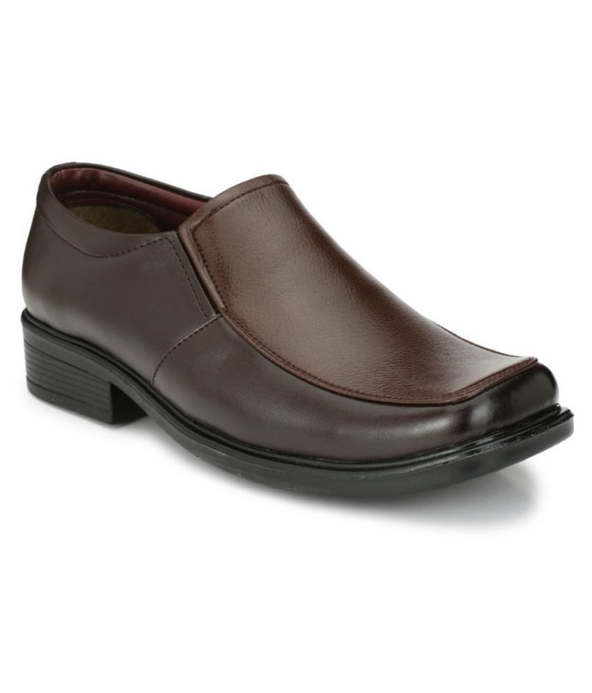     			Leeport Slip On Artificial Leather Brown Formal Shoes