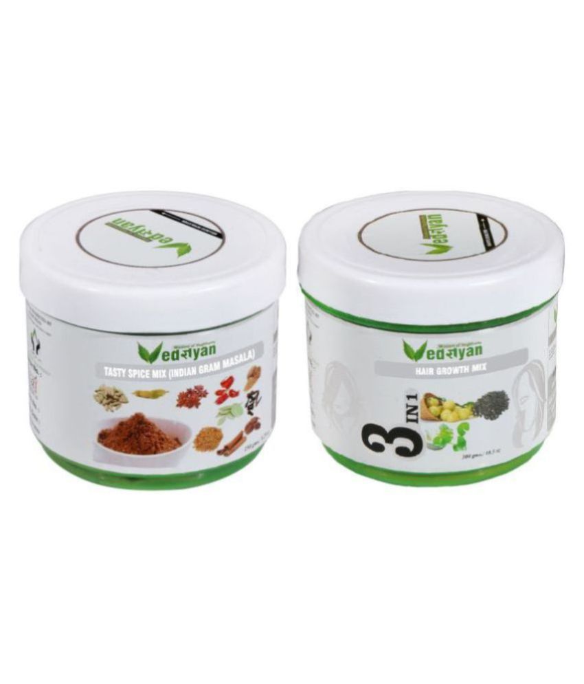 Vedgyan Organic Super Food (Garam Masala & Hair Growth Mix) – 1 spoon daily  Masala 450 gm Pack of 2: Buy Vedgyan Organic Super Food (Garam Masala & Hair  Growth Mix) –