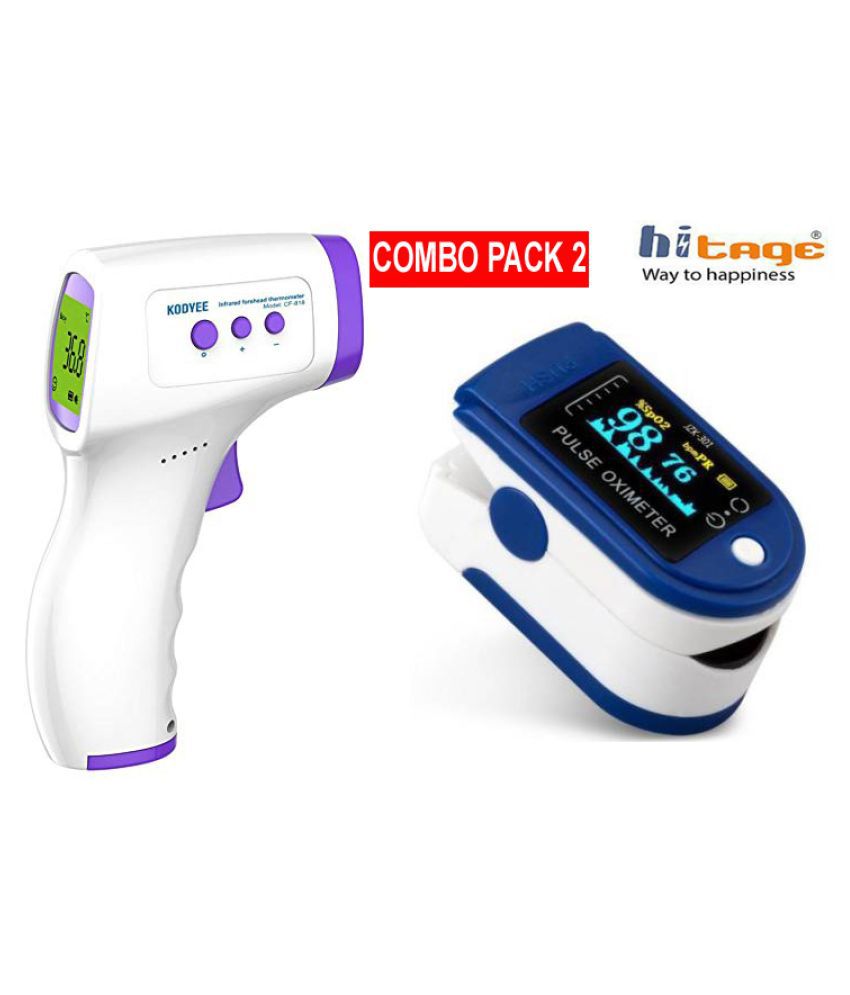 hitage One Oximeter Free thermometer digital for fever ...