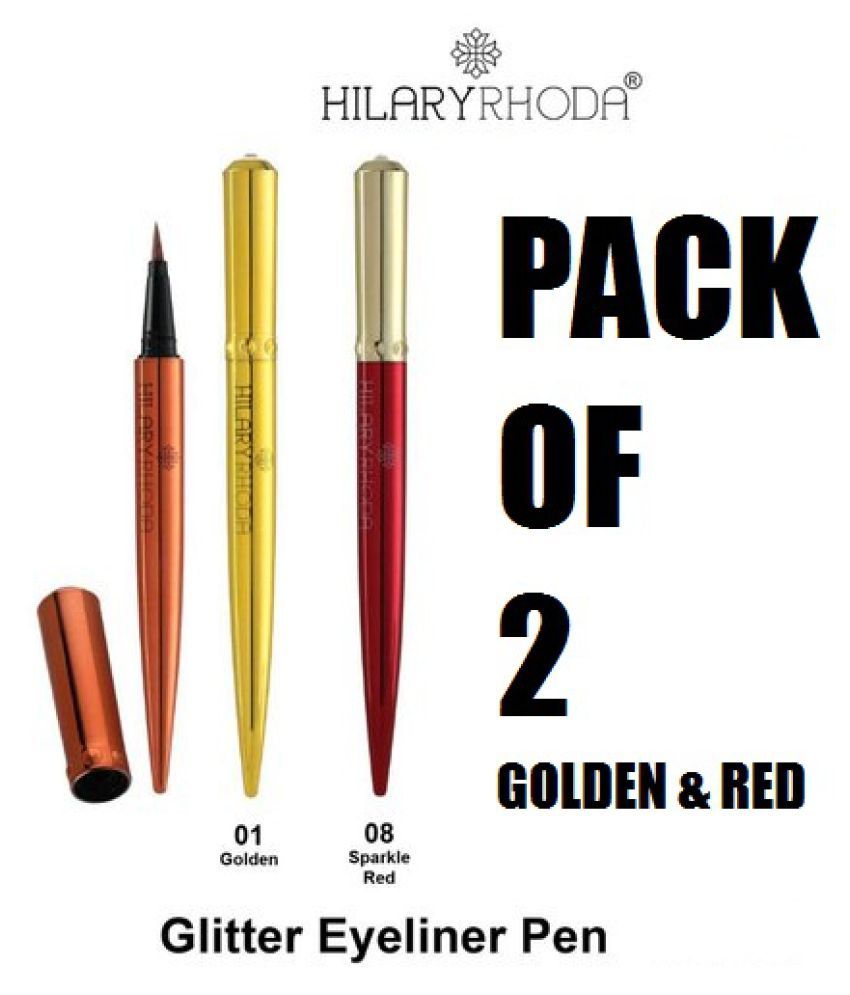 H R Gel Eyeliner PEN PACK OF 2 Liquid Eyeliner Gold 6 mL Buy H R Gel