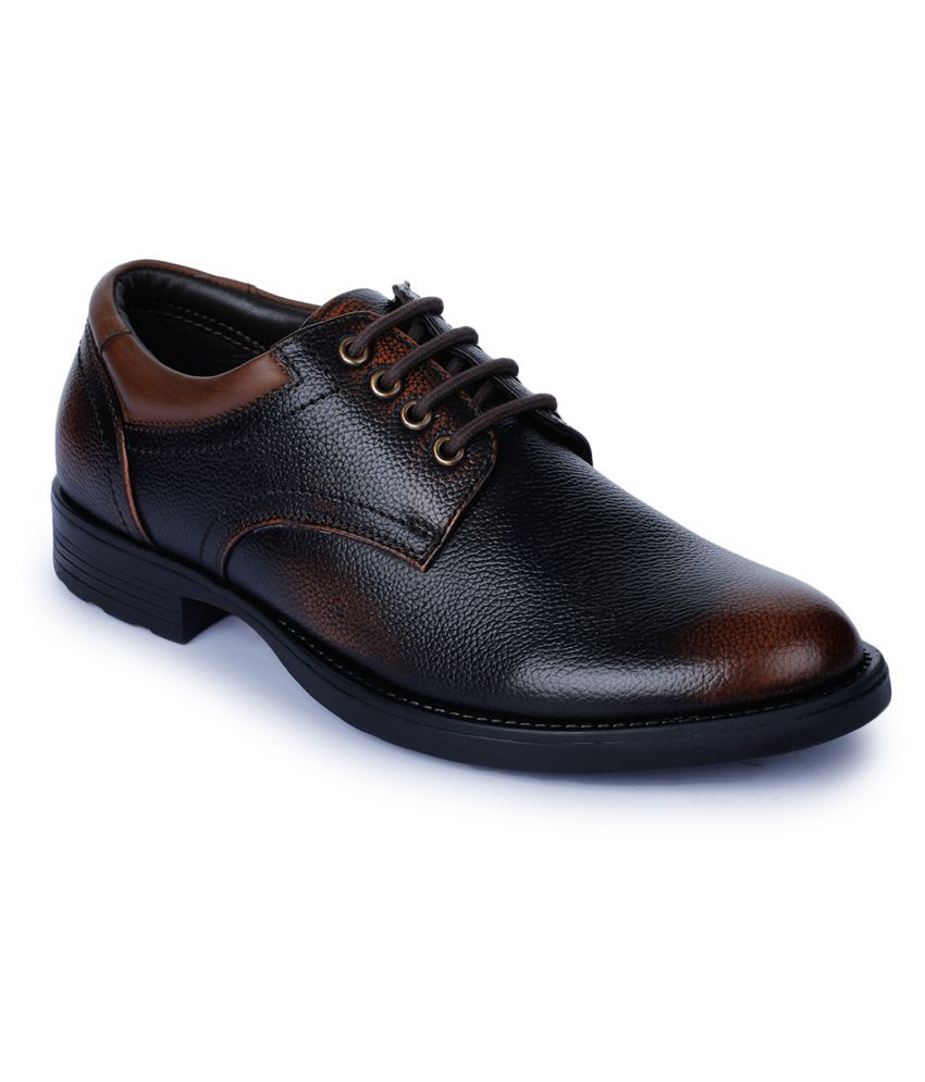     			Liberty Derby Genuine Leather Brown Formal Shoes