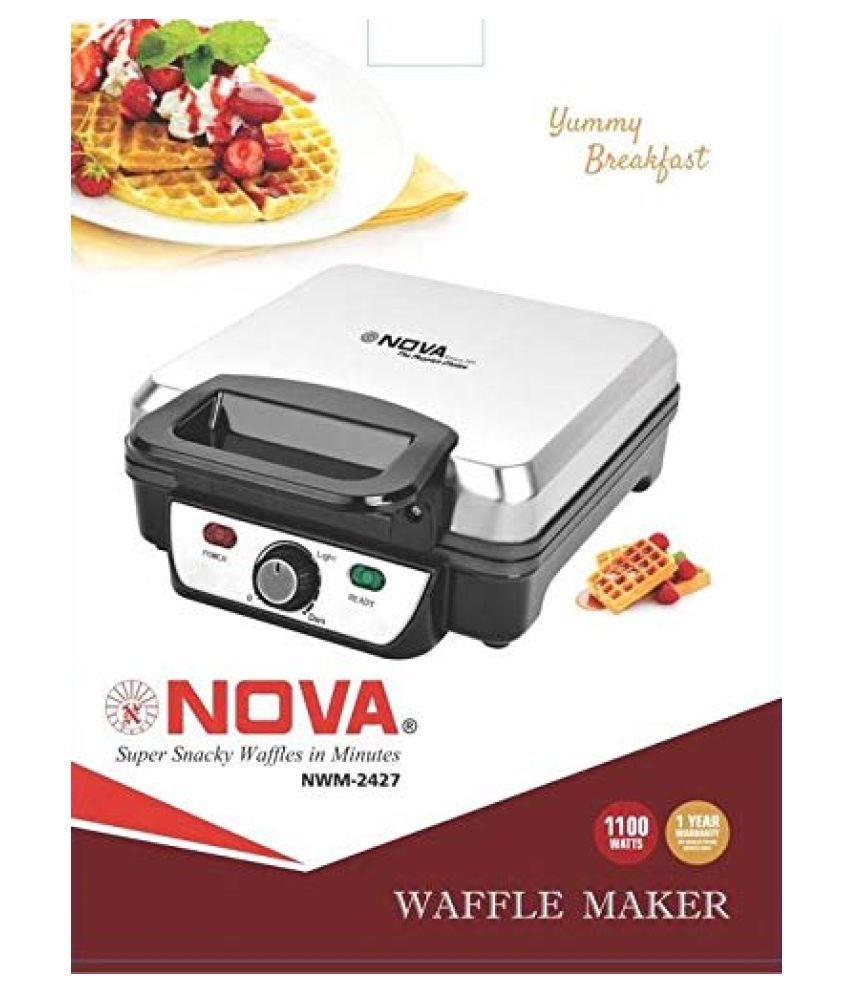 NOVA NWM2427 4 Slice Waffle Maker Price in India Buy NOVA NWM2427 4