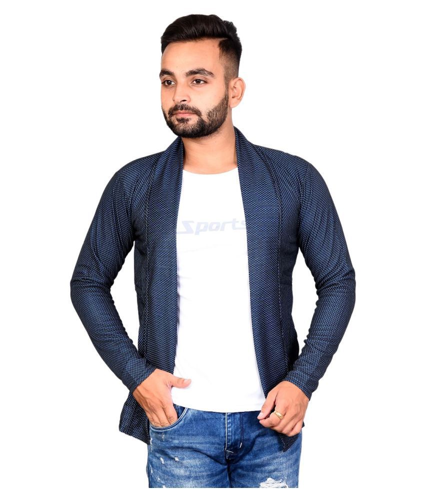 Rj Fashion Blue Casual Jacket - Buy Rj Fashion Blue Casual Jacket ...